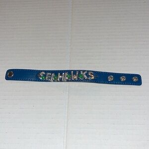 🍀6/$20🍀 Seattle Seahawks glam bracelet
